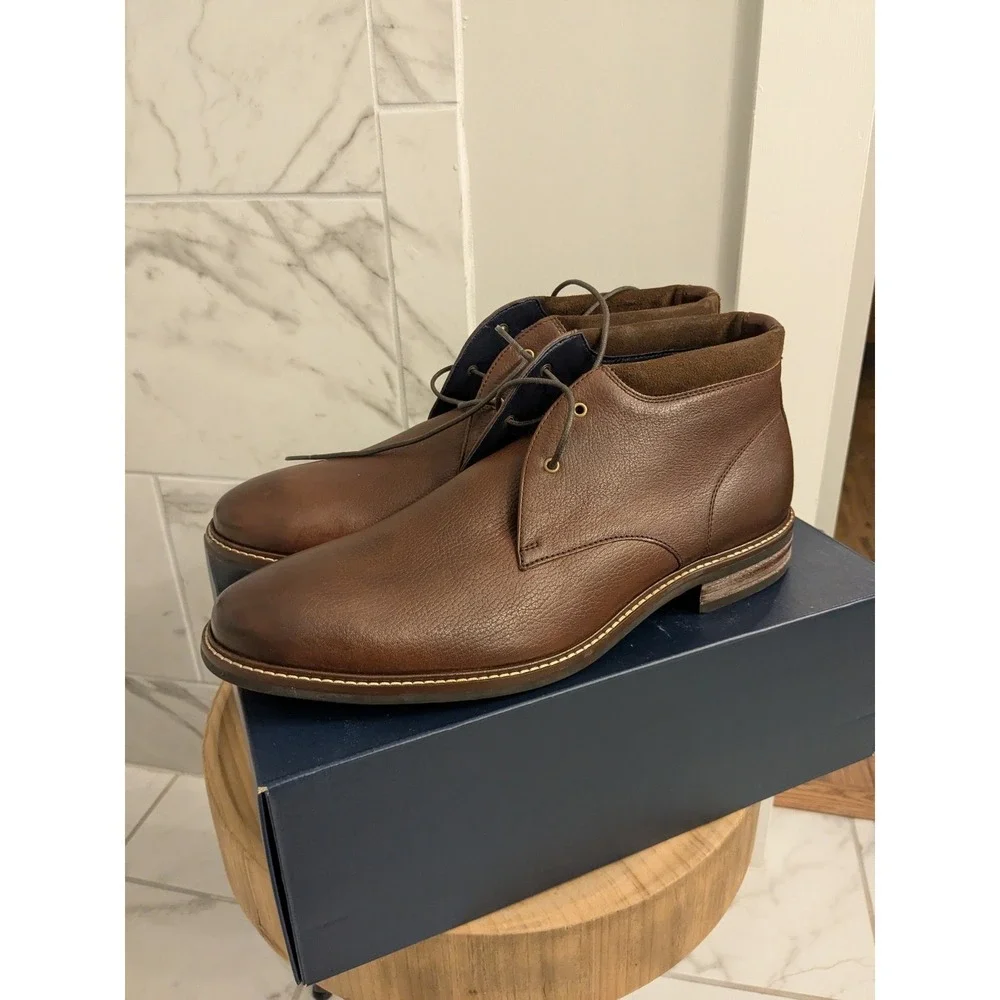 Cole Haan‎ Watson Chukka II Mahogany Leather Ankle Dress Boots Mens Size 13M